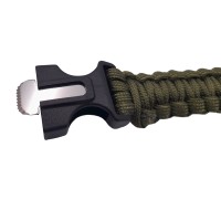Bratara supravietuire , Military Surplus, paracord, 26 cm, verde