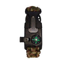 Bratara supravietuire , Military Surplus, paracord, 26 cm, camuflaj
