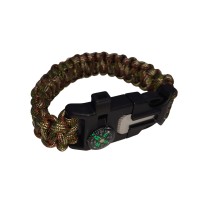 Bratara supravietuire , Military Surplus, paracord, 26 cm, camuflaj