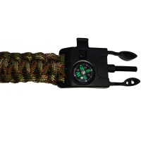 Bratara supravietuire , Military Surplus, paracord, 26 cm, camuflaj