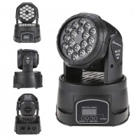 Moving head   , Party Energy, jocuri de lumini, 70W, 18 leduri, negru