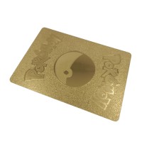 Set cartonase Pokemon , Gold GTX, editie de colectie, 55 bucati, aurii