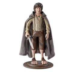Figurina articulata Frodo , Ring Bearer, editie de colectie, 18 cm, stativ inclus