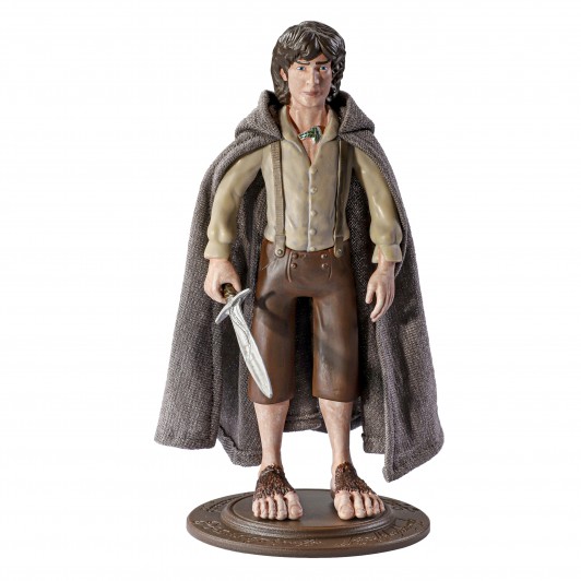 Figurina articulata Frodo , Ring Bearer, editie de colectie, 18 cm, stativ inclus