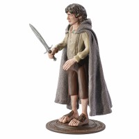 Figurina articulata Frodo , Ring Bearer, editie de colectie, 18 cm, stativ inclus