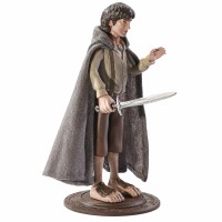 Figurina articulata Frodo , Ring Bearer, editie de colectie, 18 cm, stativ inclus