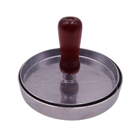 Presa manuala pentru burgeri   , Exquisite Chef, aluminiu, 11.5 cm, argintiu