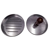 Presa manuala pentru burgeri   , Exquisite Chef, aluminiu, 11.5 cm, argintiu
