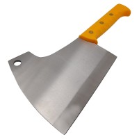 Satar macelarie   , Rough Kitchen, 38 cm, otel inoxidabil, 1.1 kg, galben