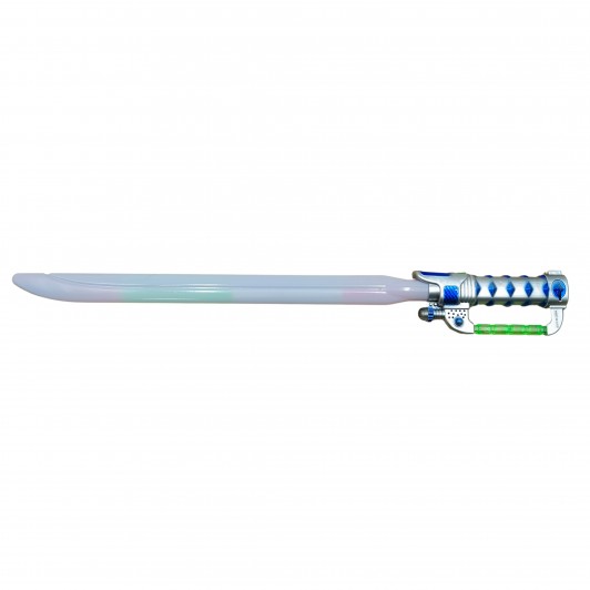 Sabie de jucarie , Future Warrior, plastic, LED, sunete, 63.5 cm, argintiu Sabie de jucarie , Future Warrior, plastic, LED, sunete, 63.5 cm, argintiu