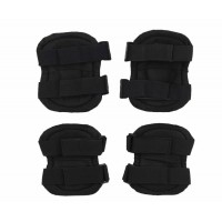 Set de protectie , Tactical Gear, genunchiere si cotiere, nylon, marime universala, negr Set de protectie , Tactical Gear, genunchiere si cotiere, nylon, marime universala, negr