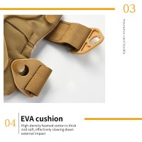 Set de protectie DEPOX®, Tactical Gear, genunchiere si cotiere, nylon, marime universala, bej