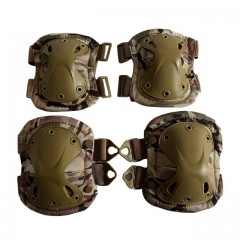 Set de protectie , Tactical Gear, genunchiere si cotiere, nylon, marime universala, camu
