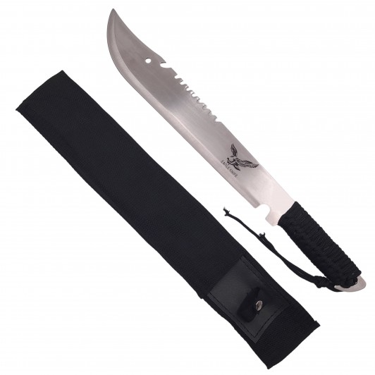 Maceta de vanatoare Eagle Knife, 49.5 cm, otel inoxidabil, argintiu, teaca inclusa Maceta de vanatoare Eagle Knife, 49.5 cm, otel inoxidabil, argintiu, teaca inclusa