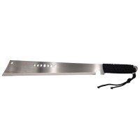 Maceta de vanatoare Battle Knife, 49.5 cm, otel inoxidabil, argintiu, teaca inclusa Maceta de vanatoare Battle Knife, 49.5 cm, otel inoxidabil, argintiu, teaca inclusa