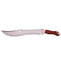 Set maceta de vanatoare   Knife of Mind, otel inoxidabil, argintie, 46 cm si nunceag lem