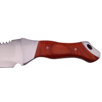 Set maceta de vanatoare   Knife of Mind, otel inoxidabil, argintie, 46 cm si nunceag lem