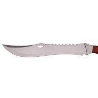 Set maceta de vanatoare   Knife of Mind, otel inoxidabil, argintie, 46 cm si nunceag lem