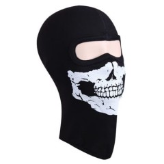 Cagula unisex , Adventure Skull, bumbac, marime universala, imprimeu schelet, neagra