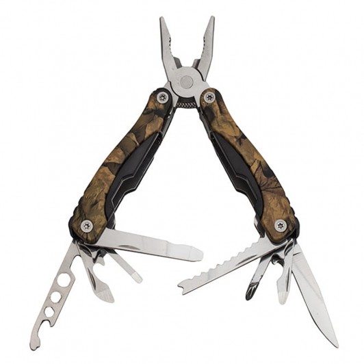 Cleste multifunctional  , Survival Gear, otel inoxidabil, 10 functii, 22 cm, camuflaj, hu