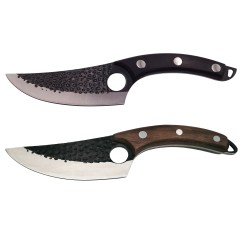 Set doua cutite de bucatarie . Japanese Chef, lucrate manual, otel, maner lemn, 27.5 cm