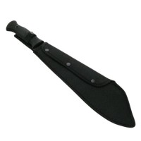 Maceta de vanatoare   Survival Instinct, 45 cm, otel inoxidabil, negru, teaca inclusa