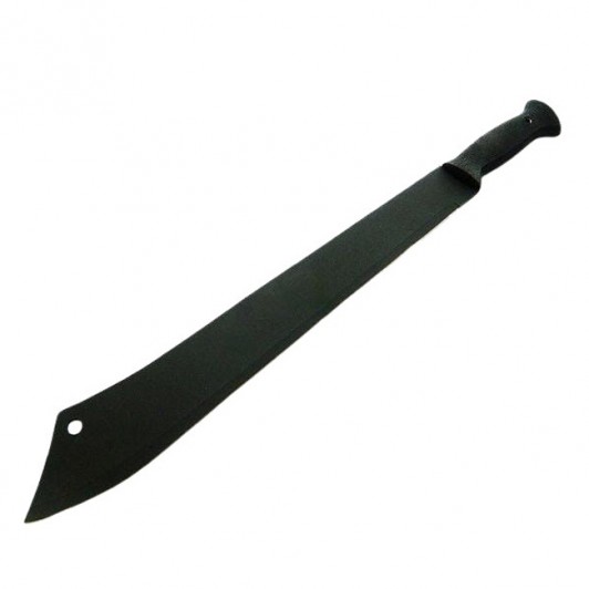 Maceta de vanatoare   Survival Heir, 58 cm, otel inoxidabil, negru, teaca inclusa