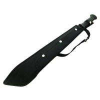 Maceta de vanatoare   Survival Heir, 58 cm, otel inoxidabil, negru, teaca inclusa