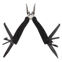 Cleste multifunctional  , Survival Gear, otel inoxidabil, 18 functii, 24 cm, negru, husa