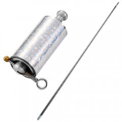 Baston extensibil automat autoaparare , Training Turf, metal, 145 cm, argintiu