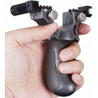 Set prastie laser   Sling King, plastic, 11.5 cm, boloboc, argintiu si 200 bile de 6 mm