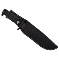 Cutit de vanatoare   Military Assault, 29 cm, negru, teaca inclusa