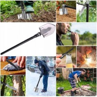 Lopata multifunctionala , Outdoor Master, 8 in 1, otel inoxidabil, 76 cm, negru