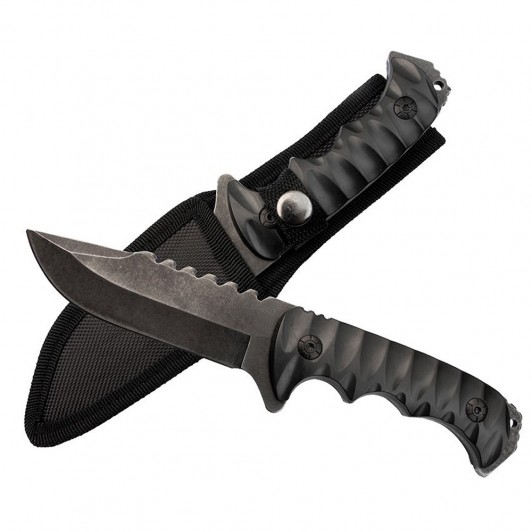 Cutit de vanatoare Safari Mix, 23 cm, negru, teaca inclusa Cutit de vanatoare Safari Mix, 23 cm, negru, teaca inclusa