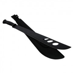 Maceta de vanatoare   Survival Instinct, 58 cm, otel inoxidabil, negru, teaca inclusa