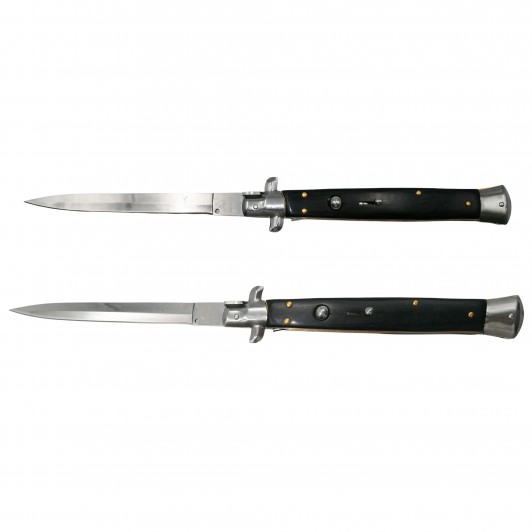 Set 2 briceaguri automate Italian Blade, Stiletto, otel inoxidabil, negru Set 2 briceaguri automate Italian Blade, Stiletto, otel inoxidabil, negru