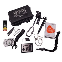 Kit supravietuire , On Point, 13 elemente multifunctionale, negru