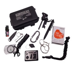 Kit supravietuire , True Helper, 13 elemente multifunctionale, negru