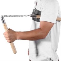 Set briceag de antrenament   Basic Blade, otel inoxidabil, 22 cm si nunceag din lemn