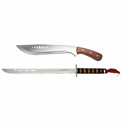 Set sabie de vanatoare, Japan Soul si maceta vanatoare Age of Safari, otel inoxidabil