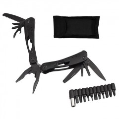 Cleste multifunctional  , Outdoor Specialist, otel inoxidabil, 20 functii, 22 cm, negru,