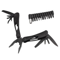 Cleste multifunctional  , Outdoor Specialist, otel inoxidabil, 20 functii, 22 cm, negru