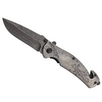 Briceag de vanatoare full metalic Future Adventure, otel inoxidabil, 21 cm, argintiu Briceag de vanatoare full metalic Future Adventure, otel inoxidabil, 21 cm, argintiu