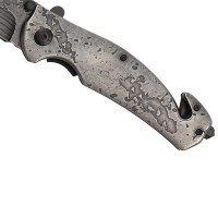 Briceag de vanatoare full metalic Future Adventure, otel inoxidabil, 21 cm, argintiu Briceag de vanatoare full metalic Future Adventure, otel inoxidabil, 21 cm, argintiu