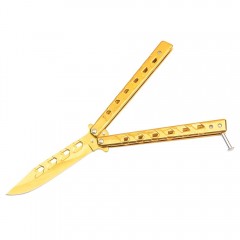 Briceag fluture Future Wings, otel inoxidabil, 24 cm, auriu Briceag fluture Future Wings, otel inoxidabil, 24 cm, auriu