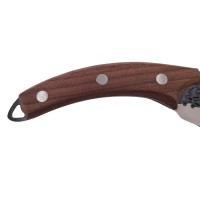 Cutit de bucatarie  , Japan Vibe, model japonez, lucrat manual, otel, maner lemn, 24.5 cm