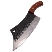 Cutit de vanatoare lucrat manual, Asian Legacy, 25.5 cm, maner lemn, husa piele ecolog Cutit de vanatoare lucrat manual, Asian Legacy, 25.5 cm, maner lemn, husa piele ecolog