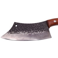 Cutit de vanatoare lucrat manual, Asian Legacy, 25.5 cm, maner lemn, husa piele ecolog Cutit de vanatoare lucrat manual, Asian Legacy, 25.5 cm, maner lemn, husa piele ecolog