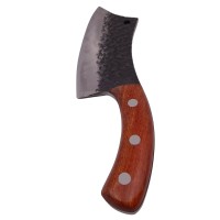 Cutit de vanatoare lucrat manual, Asian Legacy, 25.5 cm, maner lemn, husa piele ecolog Cutit de vanatoare lucrat manual, Asian Legacy, 25.5 cm, maner lemn, husa piele ecolog