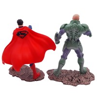 Set doua figurine  , Superman vs Lex Luthor, plastic, editie de colectie, 11 cm